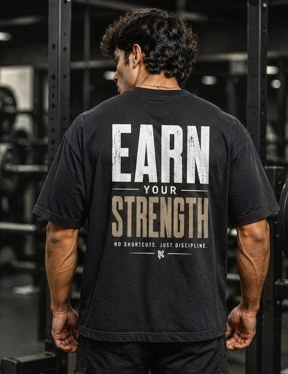 Earn Your Strength Gym T-Shirt