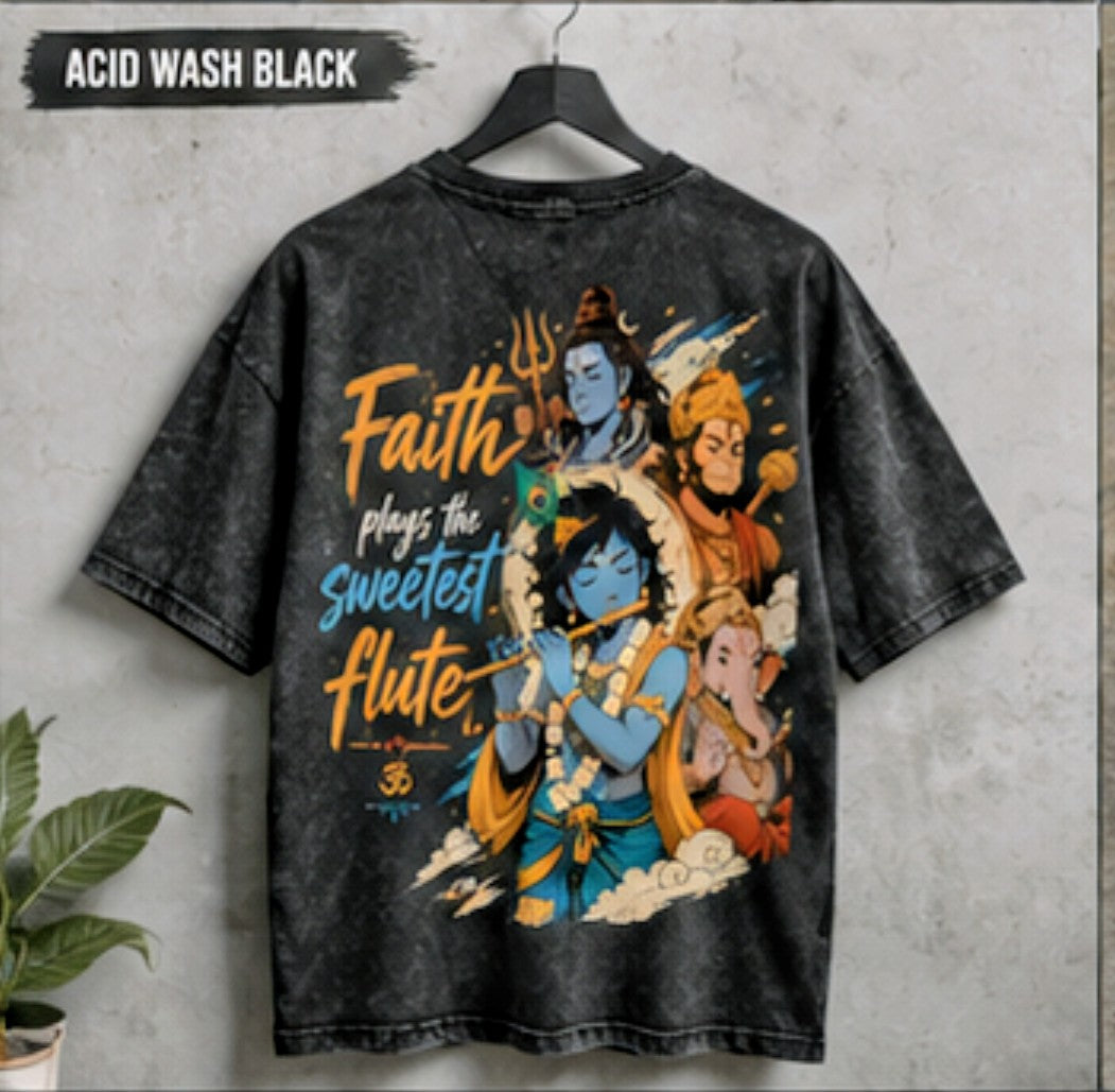 Spiritual Vibes Krishna Anime Tee