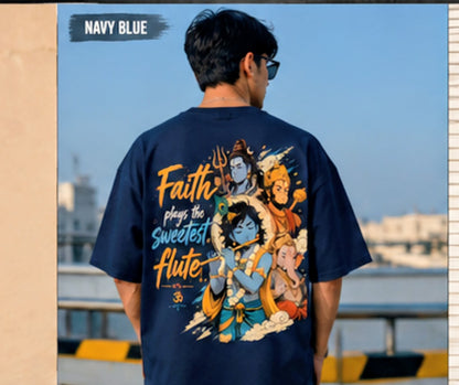 Spiritual Vibes Krishna Anime Tee
