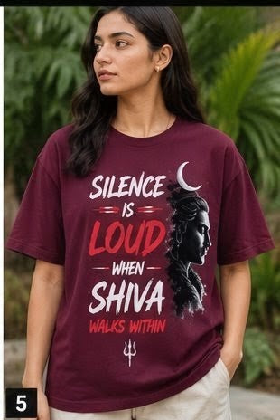 Silence Is Loud When Shiva Walks Within | Mahadev Graphic T-Shirt