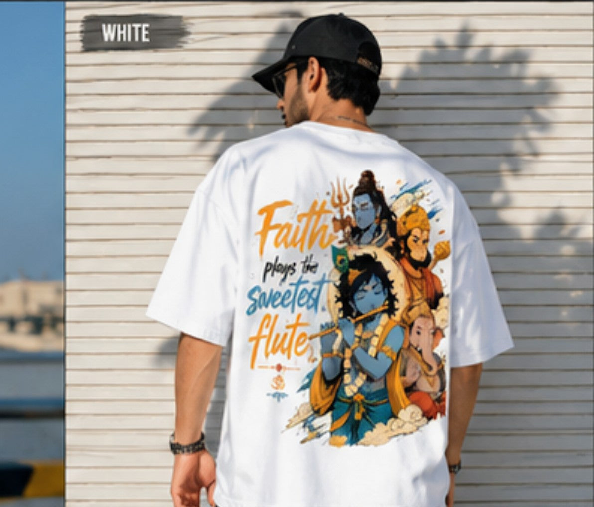 Spiritual Vibes Krishna Anime Tee